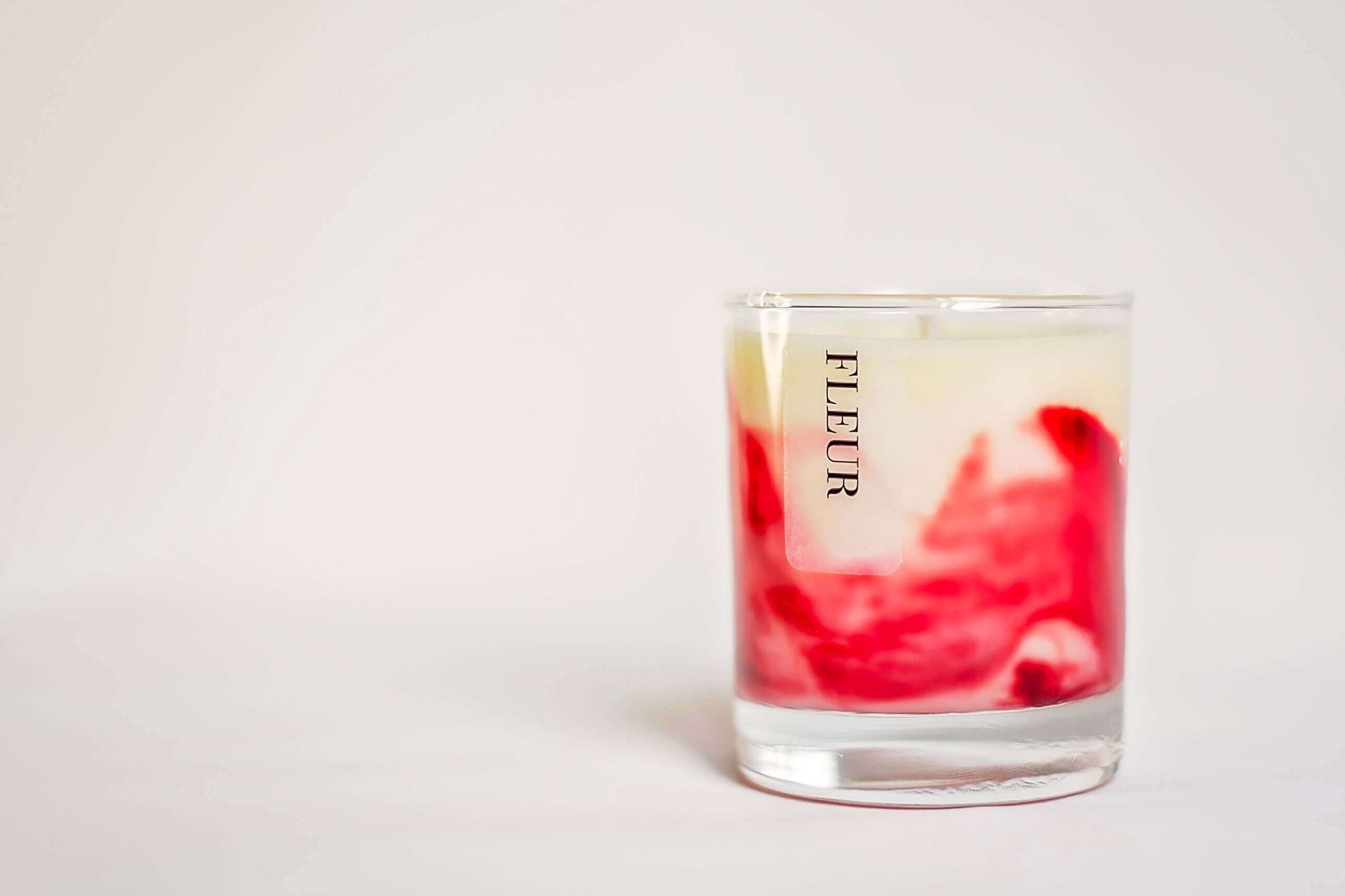 FLEUR Marble Effect Candle, Red Marble Candles, Aromatheraphy Candles, Essential Oil Candles, Wellness Candles, Aesthetic Candles