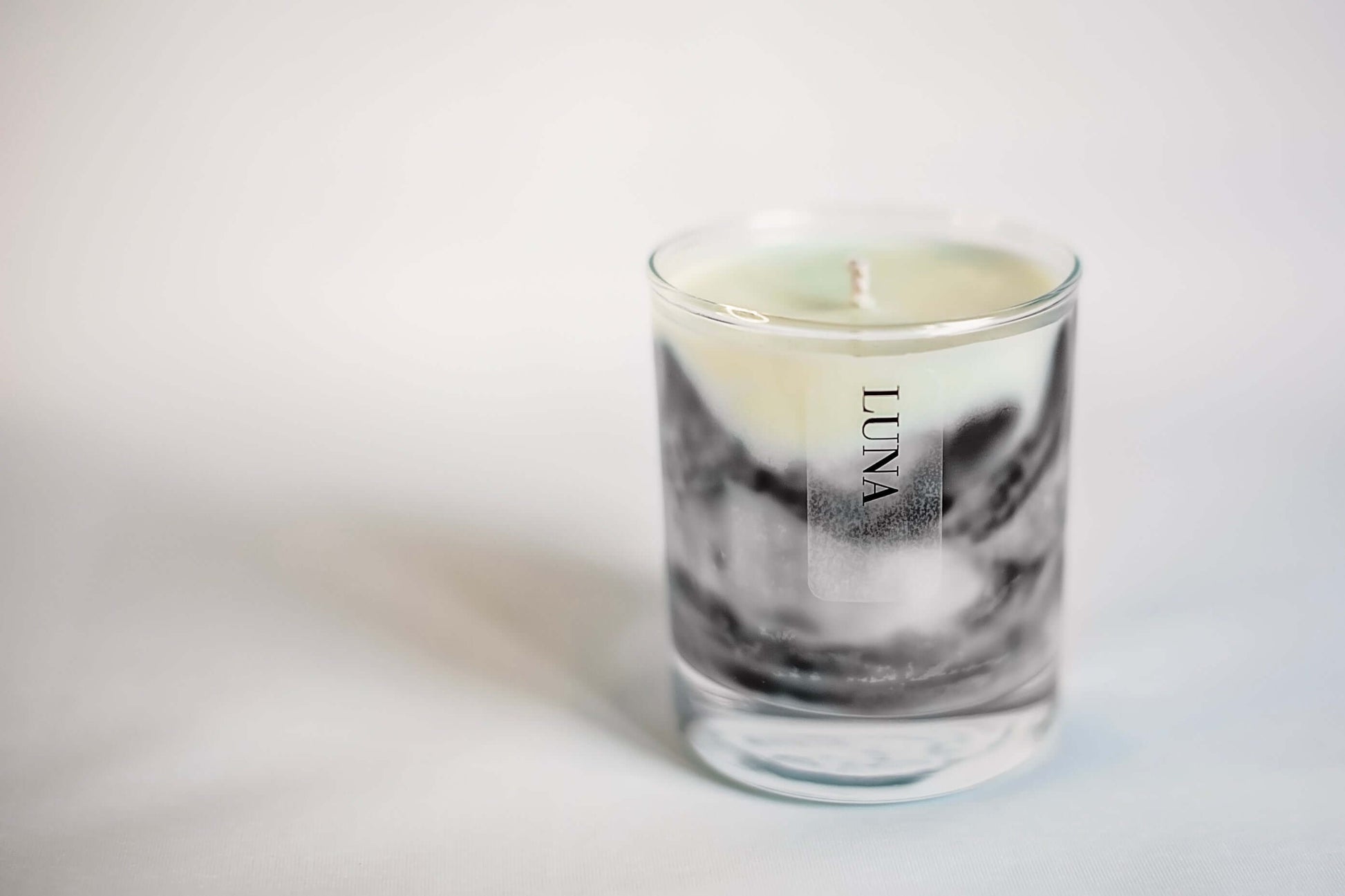 LUNA Marble Effect Candle, Black Marble Candles, Aromatheraphy Candles, Essential Oil Candles, Wellness Candles, Aesthetic Candles