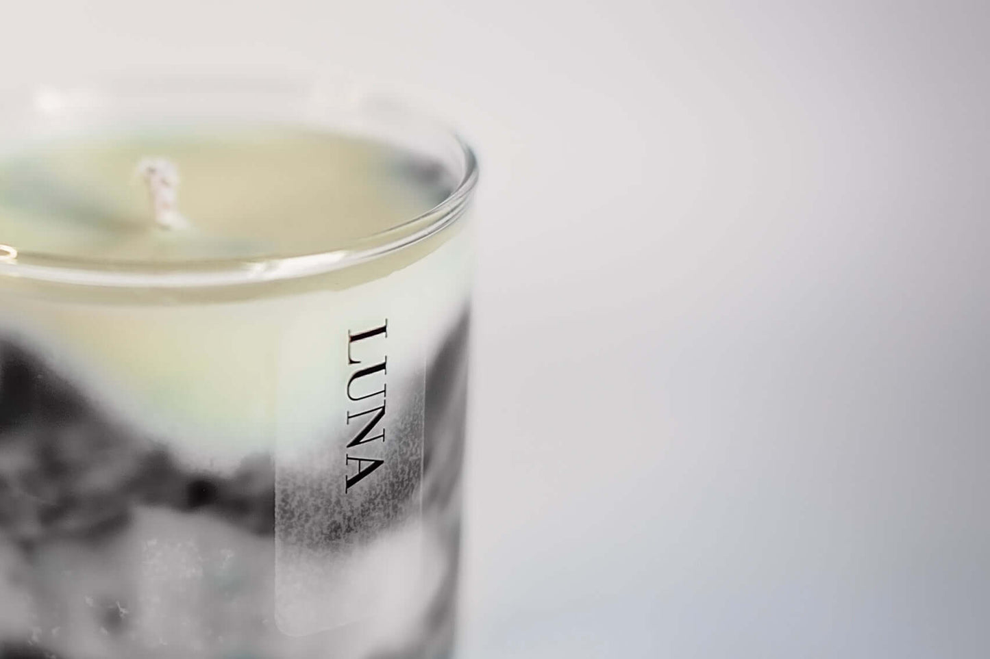 LUNA Marble Effect Candle, Black Marble Candles, Aromatheraphy Candles, Essential Oil Candles, Wellness Candles, Aesthetic Candles