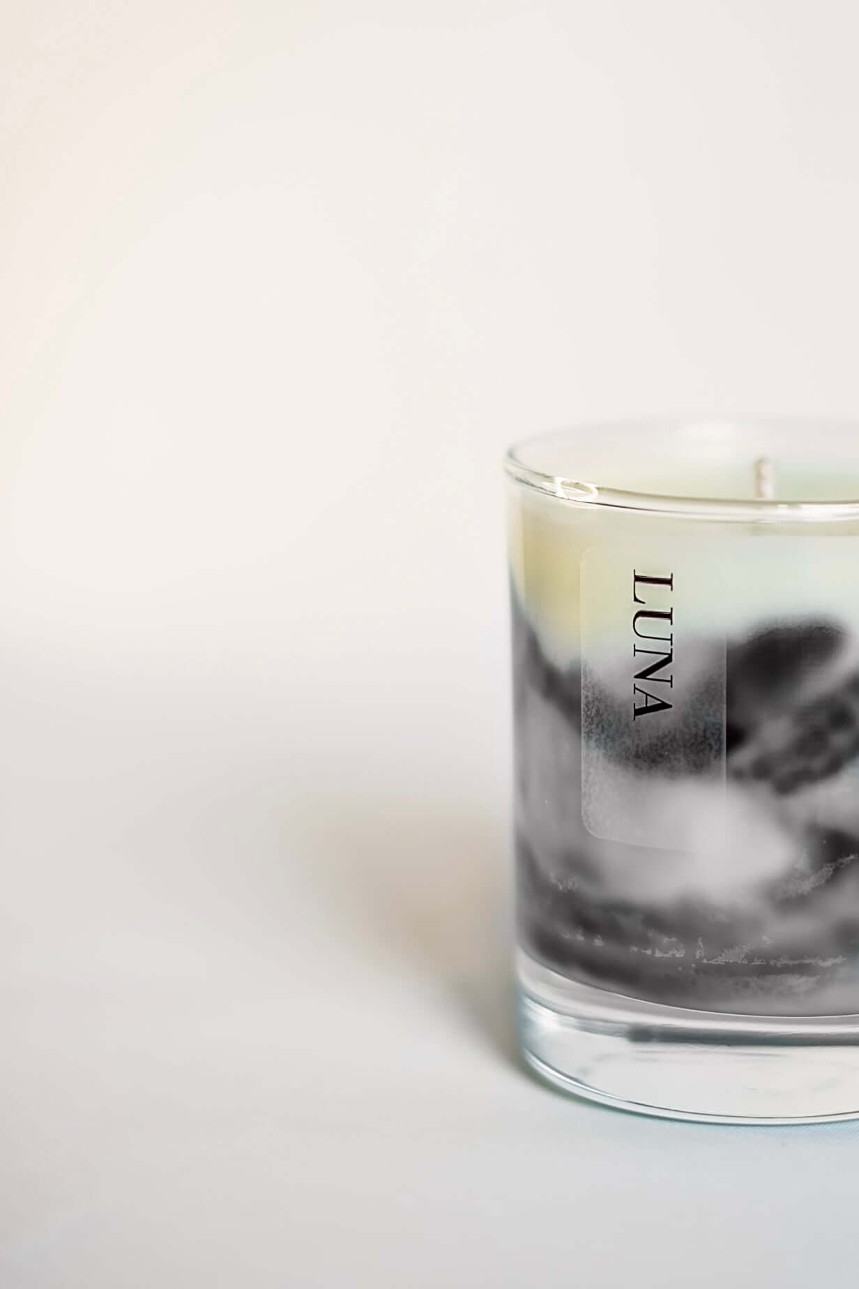 LUNA Marble Effect Candle, Black Marble Candles, Aromatheraphy Candles, Essential Oil Candles, Wellness Candles, Aesthetic Candles